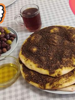 صورة لوصفة مناقيش الزعتر بالفرن