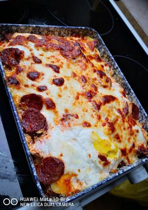 Rakott krumpli kolbásszal🥔🥓 recept fotója