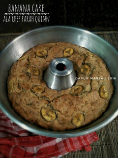 Foto resep Banana Cake ala Chef Farah Quinn - No Mixer, No Ribet