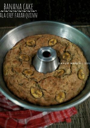 Foto resep Banana Cake ala Chef Farah Quinn - No Mixer, No Ribet