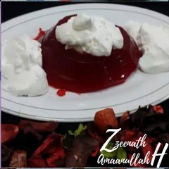 A picture of Jello Cupcakes with Fresh Cream.