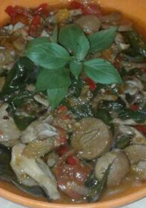 Foto resep Tumis jamur cabe ijo