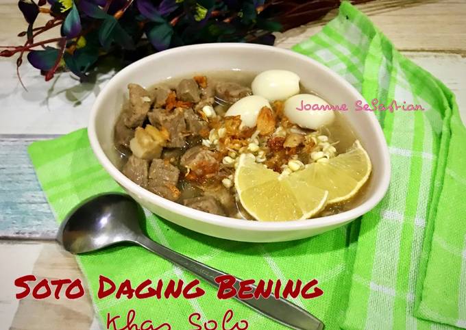 Resep Soto Daging Bening Khas Solo #ketopad_cp_anekasoto Yang Sempurna