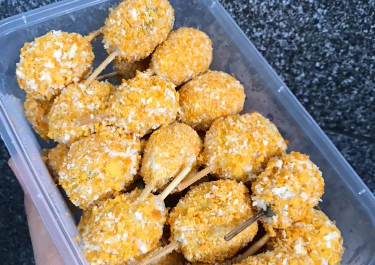 Langkah Mudah untuk Menyiapkan Sempol ayam with tahu tanpa telur Anti Gagal