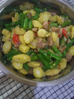Foto resep Tumis bakso, buncis, putren