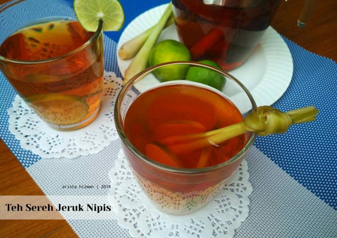Resep Teh Sereh Jeruk Nipis Anti Gagal