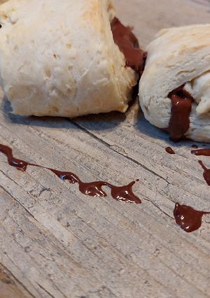 A picture of Homemade Pain au Chocolat.