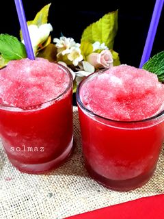 عکسی از دستور یخ در بهشت هندوانهsolmaz