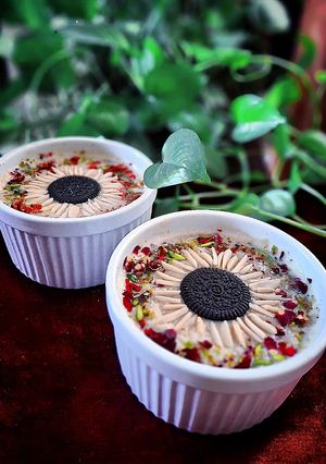عکسی از دستور فرنی خرما بيسکوئيتی
