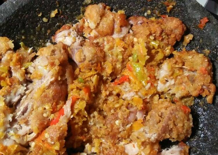Resep MANTAP! Ayam geprek masakan rumahan simple