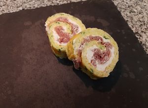 Una foto de Rotolo Frittata - Rollito de tortilla de zapallito