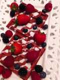 Red velvet waffles