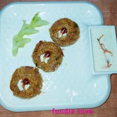A picture of Grilled Jackfruit Seed Patties.