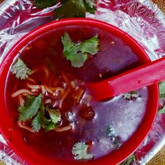A picture of Manipur's chi Al Mehb regular vegetables soup.