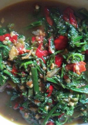 Foto resep Tumis pakis terasi pedas
