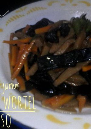 Foto resep Tumis Jamur Kuping Wortel