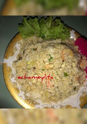 Foto resep Nasi goreng udang