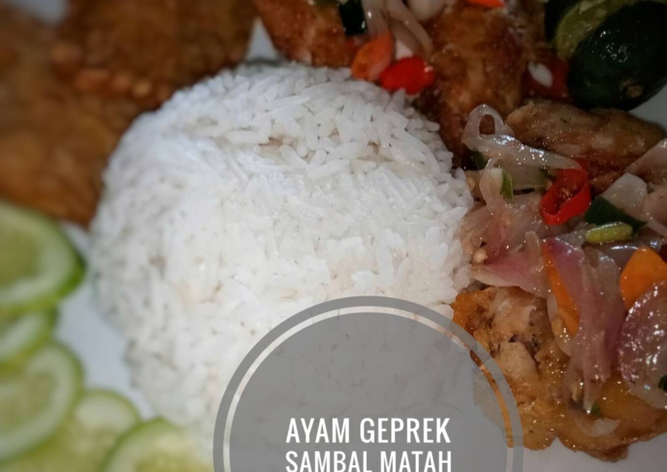 Ayam Geprek sambal Matah