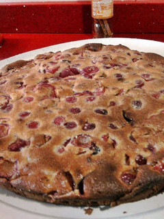 Una foto de Clafoutis de cerezas