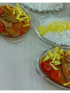 عکسی از دستور کته با کباب