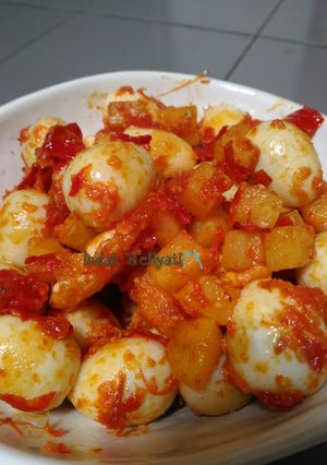 Foto resep Balado kentang telor puyuh