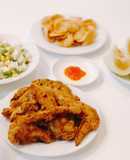 Cánh gà tẩm bột chiên bằng nồi chiên không dầu