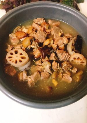 Hình của món Lẩu dê.