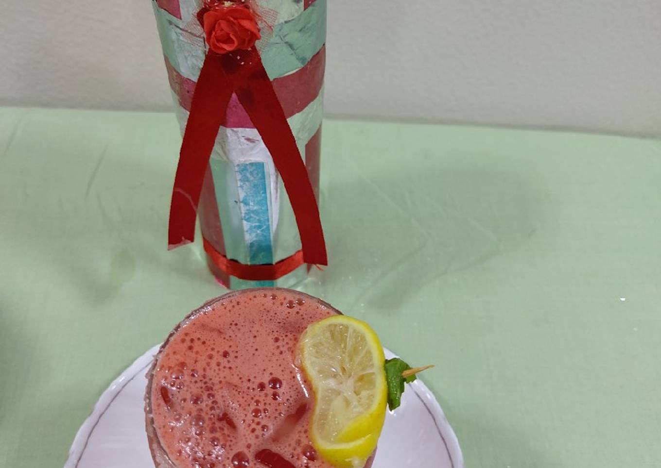 Refreshing cool watermelon juice in this summer season