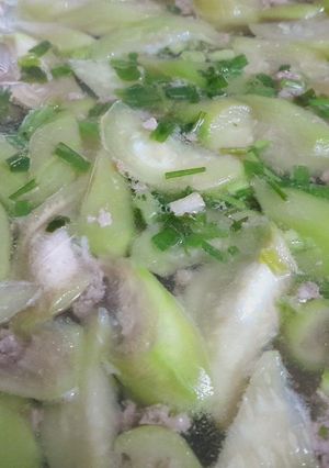 Hình của món Canh mướp thịt vai xay nấu nhanh.