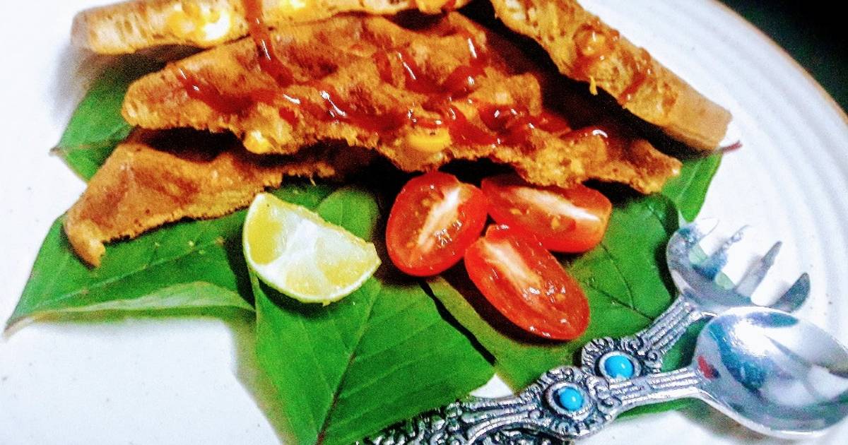 Savoury Corn Waffles Recipe by Harjeet Kaur Cookpad