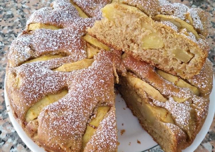 Bizcocho de mascarpone y manzana