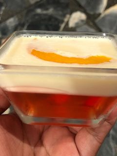 Una foto de Gelatina de Durazno c/ Queso Crema