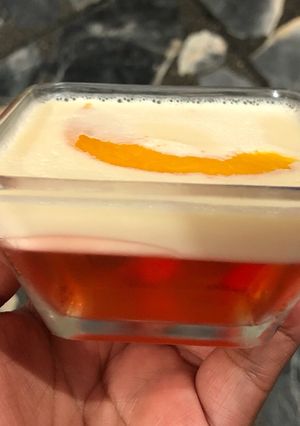 Una foto de Gelatina de Durazno c/ Queso Crema