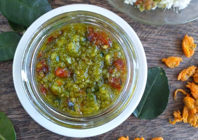 Sambel Daun Jeruk Remis Asin