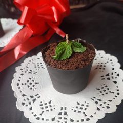 A picture of Flowerpot Dessert.