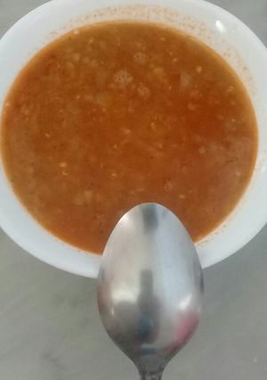 صورة لوصفة شوربة عدس أحمر
