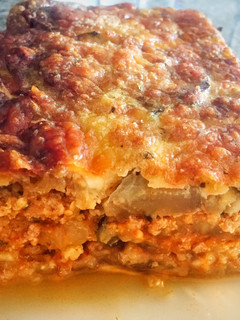 Una foto de El mejor Pasticho de Berenjena 🍆 (Lasaña). Con carne molida de Pavo (Turkey)