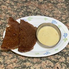 A picture of Ragi dosa.