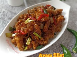 Foto resep Ayam Fillet Saus Tiram 💛🍗