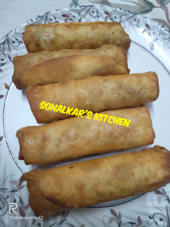 A picture of Chicken spring rolls.