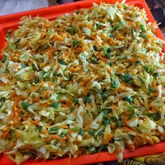 A picture of Spring roll fillings.