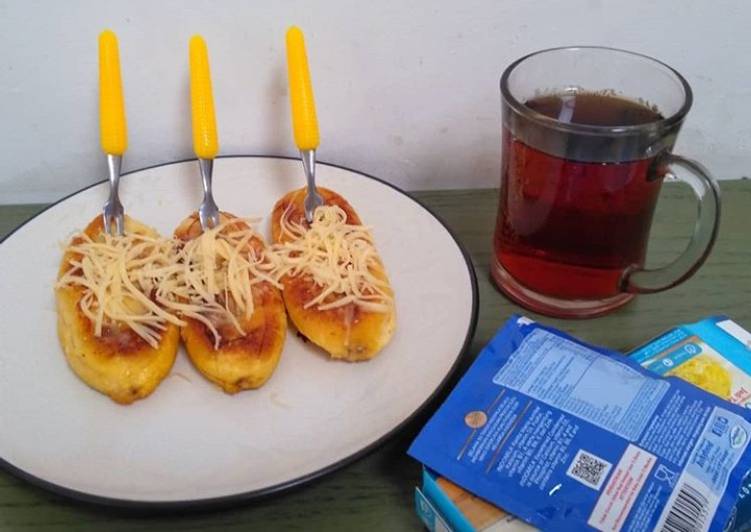 Pisang Keju Penyet