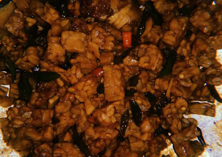 Oseng Tempe Cabe Hijau