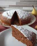 TORTA AL CIOCCOLATO CON PERE & NOCI