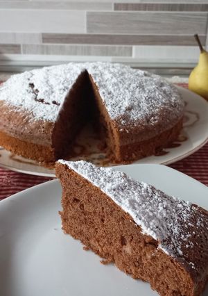 Foto di TORTA AL CIOCCOLATO CON PERE & NOCI