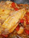 Alitas de pollo entomatadas en olla a presión