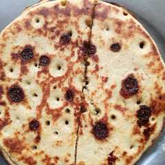 Una foto de Panqueques/ tortitas de avena y plátano