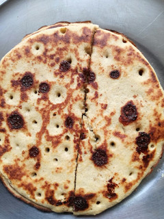 Una foto de Panqueques/ tortitas de avena y plátano