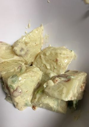 A picture of Bacon Dijon Potato Salad.