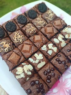 Foto resep Triple Chocolate Fudgy Brownies